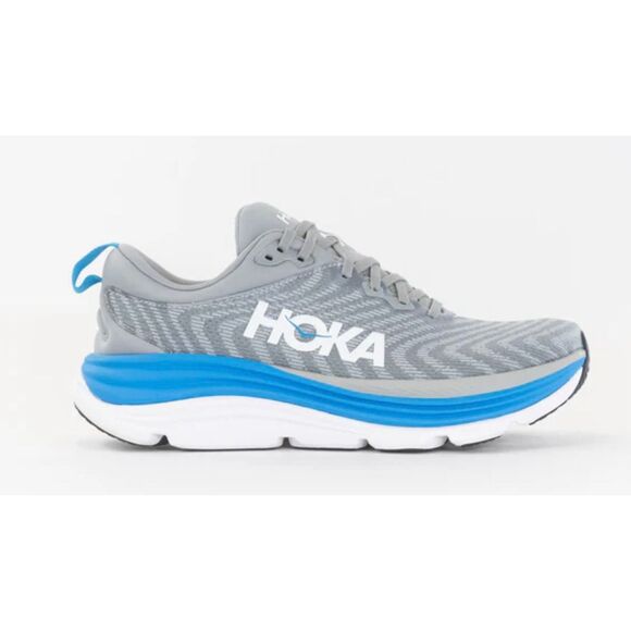 Hoka Gaviota 5 limestone diva grey running sneaker 9 - Picture 1 of 11